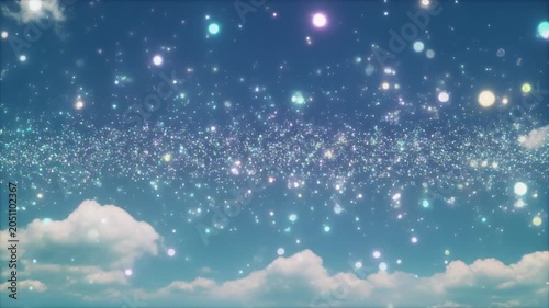 time-lapse night sky with stars and moving clouds timelapse