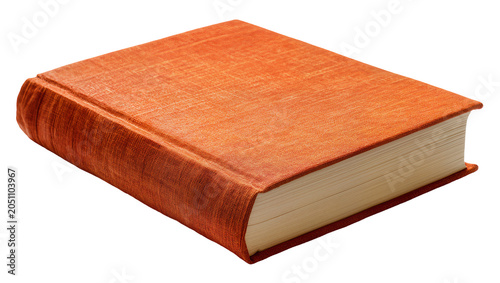 Schilderij op canvas Orange textured hardcover book with cream pages