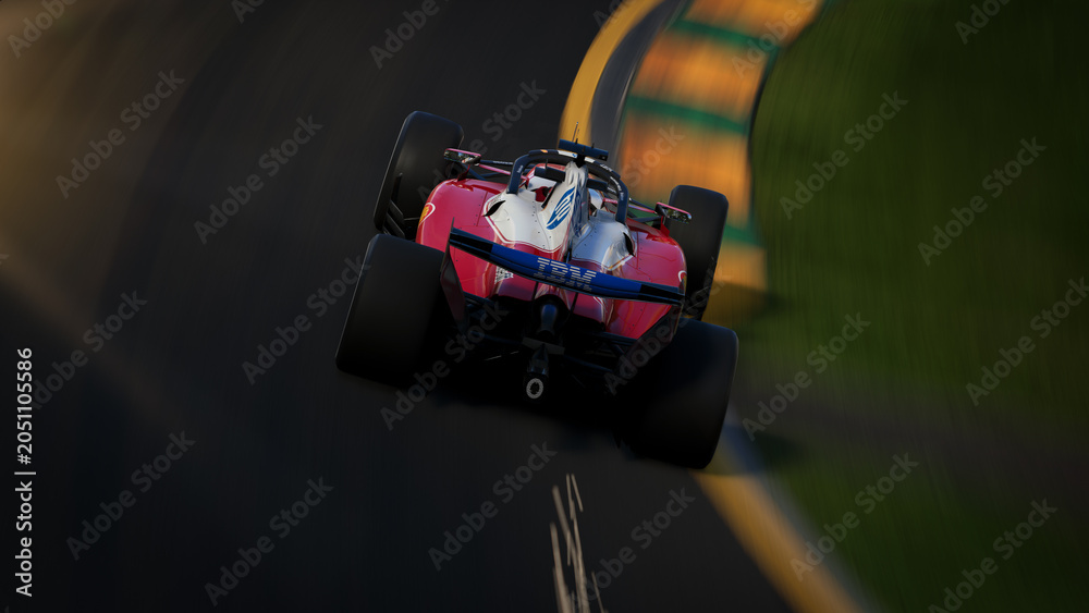 Obraz premium Ferrari F1 2026 3D illustration, 8 jun, 2026, Sao Paulo, Brazil.