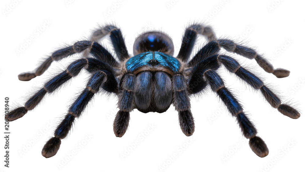 Obraz premium Blue Tarantula Spider with Hairy Legs