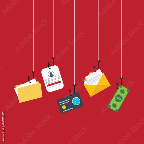 Cyber crime, phishing, stealing personal data. Cyber fraud and online scam	