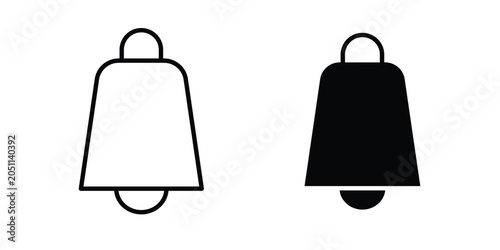 Obraz na plátne Cowbell icon