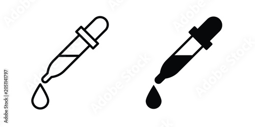 Fotografie Eye dropper half icon