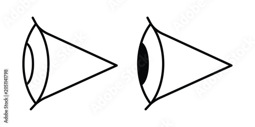 Foto Eye side icon