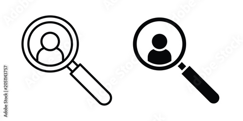 Quadro su tela Hiring icon
