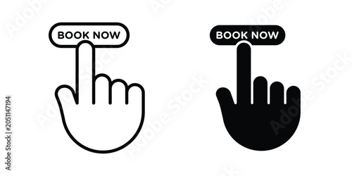 Quadro su tela online booking icon