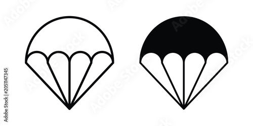 Bild auf Leinwand Parachute icon