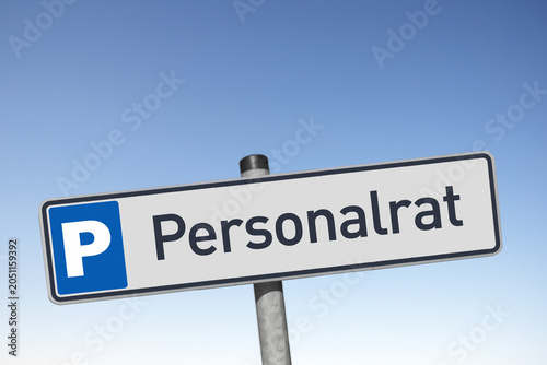 Tableau sur toile Parkplatz, reserviert für den Personalrat