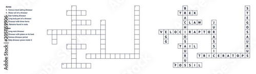 Blank crossword puzzle templates for word games and activities  