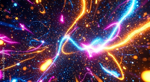 Colorful Light Trails.