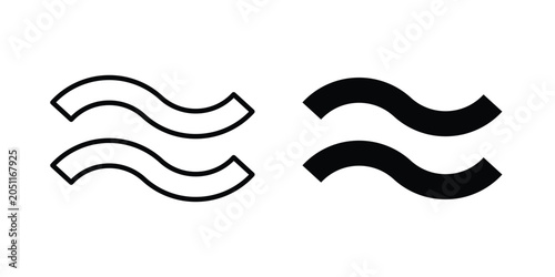 Fotografia Approximately equal icon