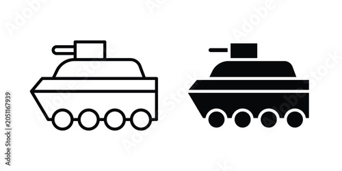 Foto Armored vehicle icon