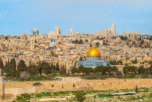 Photos Dome of the rock and old city of Jerusalem in Israel