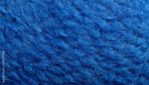 Blue Felt Background Texture Close Up