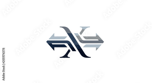 Fotografia Abstract Arrow Graphic Design Element.