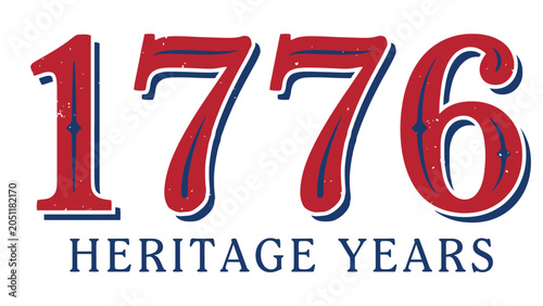 Vintage Collegiate 1776 Heritage Years Commemorative Emblem