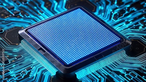 Microchip on Circuit Board