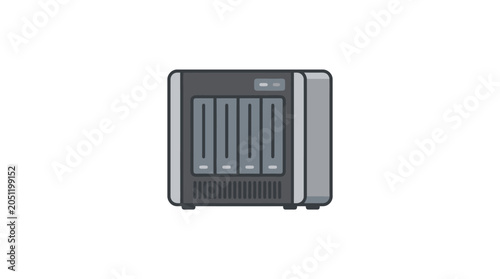Network attached storage device illustration.