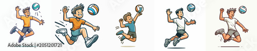 Bild auf Leinwand Men's Volleyball Player