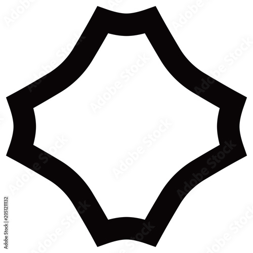 家紋です。隅切り反り角と言います。