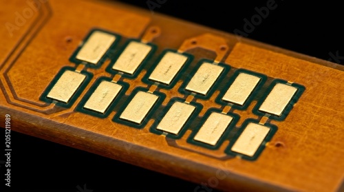 Gold plated ENIG contact pad terminals on LCP antenna board