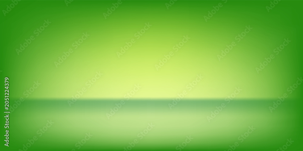 Obraz premium Natural green gradient abstract background. Simple and modern studio background.