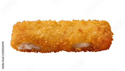Bild auf Leinwand Golden crispy fish finger with white flaky inside
