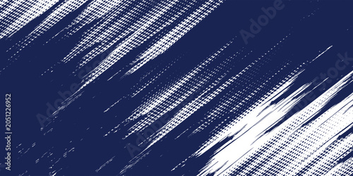 Bild auf Leinwand Abstract halftone wave dots background