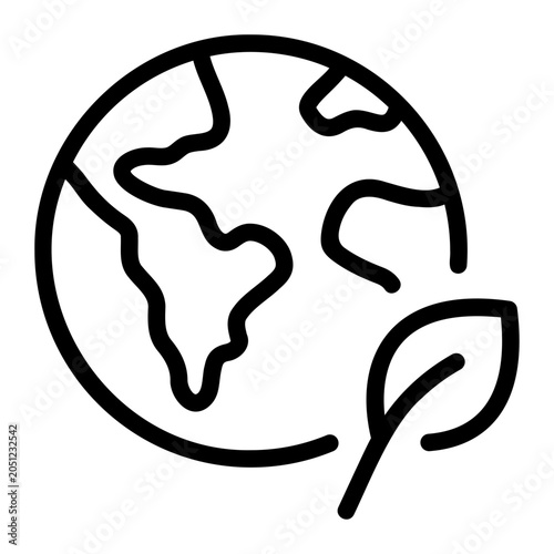 eco friendly line icon
