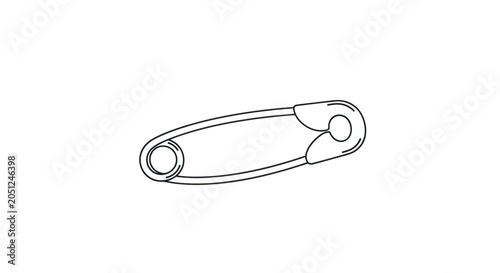 Tableau sur toile Safety Pin Vector Illustration