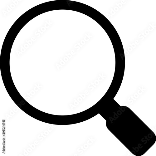 Simple Magnifying Glass Search Icon