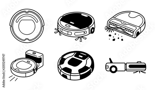 Canvastavla Robot Vacuum Cleaners Set, Automated Floor Cleaning Devices, Smart Home Applianc
