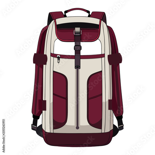 Silhouette bag vector art illustration