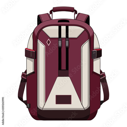 Silhouette bag vector art illustration