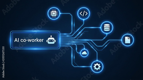 AI Coworker Digital Automation Technology Integration Smart Workflow System