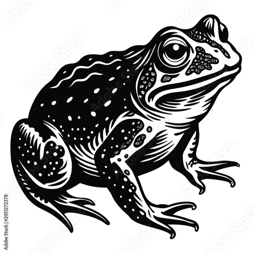 Foto toad icon, toad silhouette vector illustration-simple silhouette illustration of