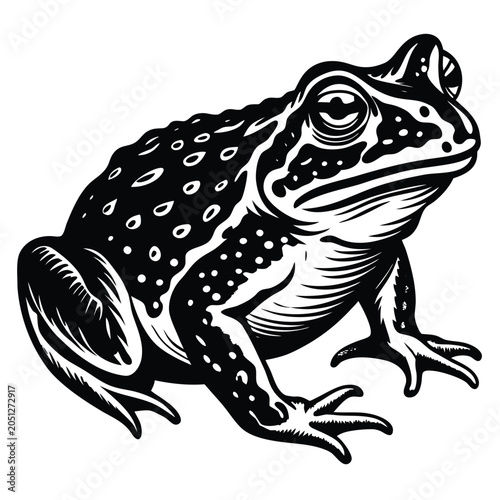 Принти на полотні toad icon, toad silhouette vector illustration-simple silhouette illustration of