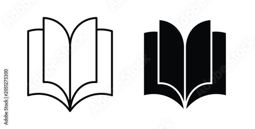Bild auf Leinwand Book icon