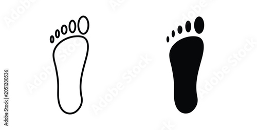 Fotografie Footprint icon