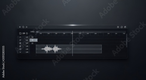 Digital audio workstation interface displaying waveform editing on a timeline