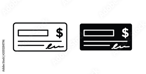 Money check icon