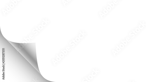 Foto Paper curl corner background