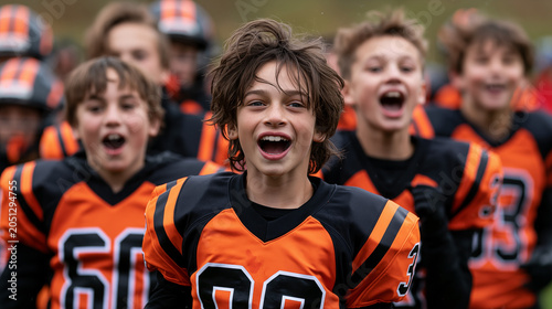 young soccer player running