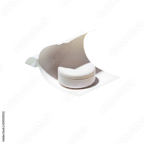 Pink and white ceramic cat-shaped teapot with spout and handle.