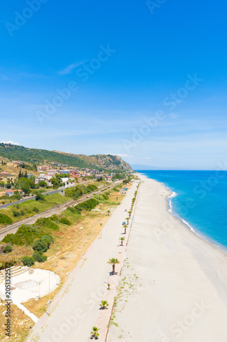 Seafront Of Ferruzzano a little city in Calabria near the coast of ionian sea