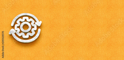 Canvastavla Mechanical workflow loop and system regeneration icon