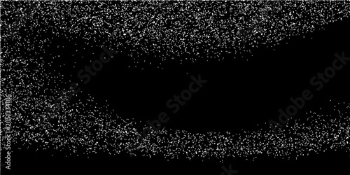 Bild auf Leinwand Flying dust particles on a black background