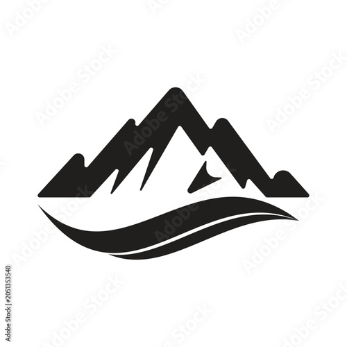 mountain logo nature landscape