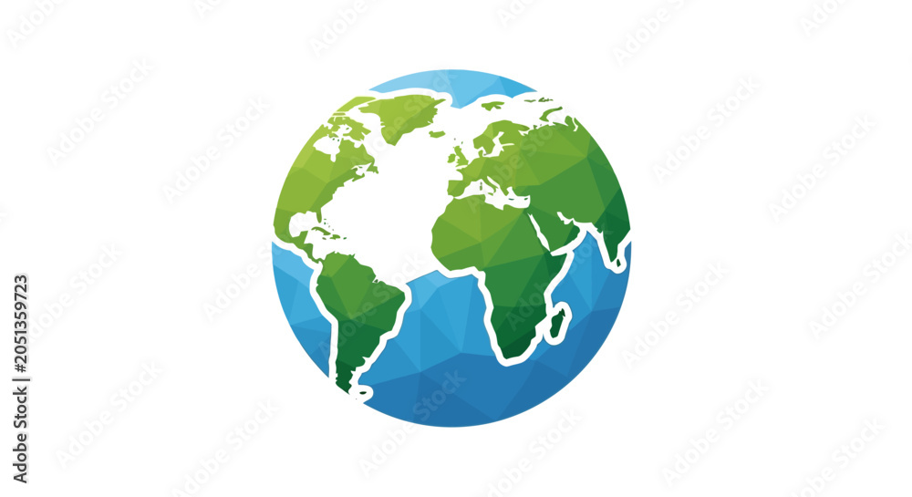 Fototapeta premium Globe Earth Planet World Map.