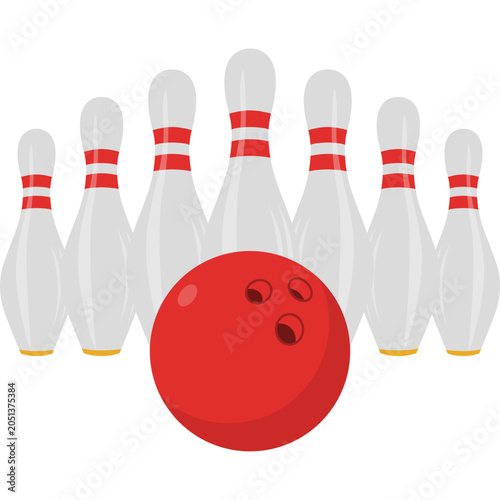 Bowling Pins Illustration